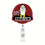 (B) 360 Swivel Retractable Beaded Badge Card Holder Easy Pull 4