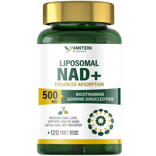 Vantein 500mg Liposomal NAD+ 120 Capsules EXP 2028