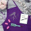 (Purple) Uniform Wool Neck Apron with Adjustable Shoulder Straps Barber Work Kit 4