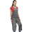 (Gray) Canvas Split-Leg Apron Kit Ceramic Clay Work 2