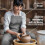 (Gray) Canvas Split-Leg Apron Kit Ceramic Clay Work 5