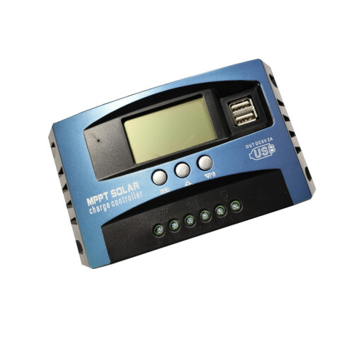 (60A) MPPT Solar Charge Controller 12V/24V 30A LCD Display DC Socket Kit Off-Grid 2