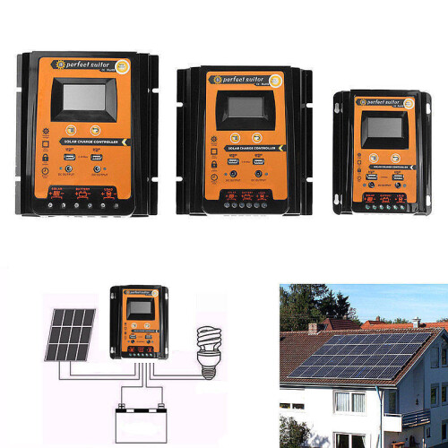 (50A) PWM Solar Charge Controller 12V/24V 30A 50A 70A Battery Regulator 1