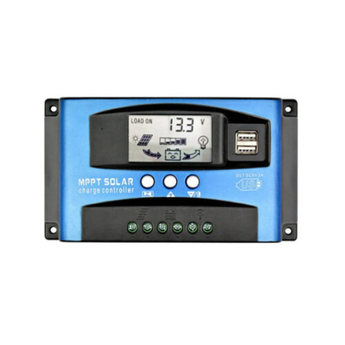 (40A) Solar Charge Controller 12V/24V 30A-100A LCD Display DC Socket Solar Power System 1