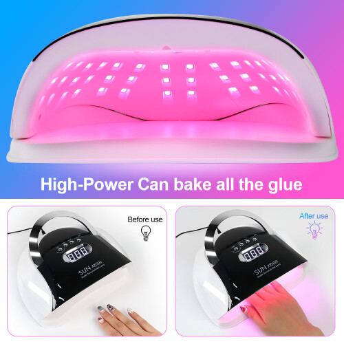 X22 Nail Lamp 120W Smart Induction 4-Timer Curing Light Therapy Machine for Gel Nails 2