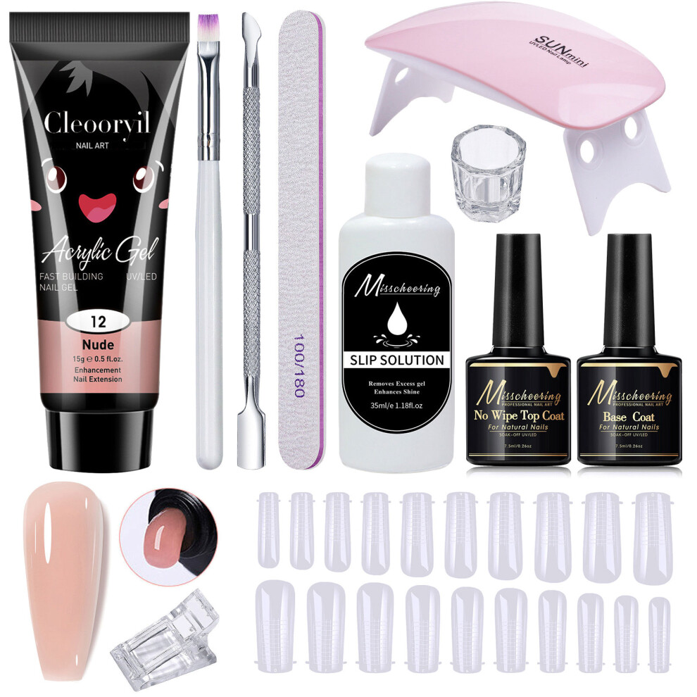 11Pcs ABS Nail Enhancement Set Includes 15ml Long Lasting-F