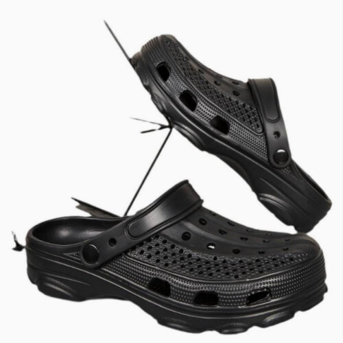 (black, M7=W9=39-40) Ανδρικά και γυναικεία τσόκαρα κήπου – αναπνέοντα, ελαφριά, slip-on, άνε 1