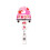 Valentine's Rotating Crocodile Clip Bead Badge Reel Retractable Keychain Set:6pcs 2