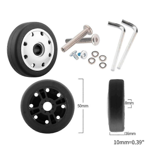 (Fj5016) Suitcase Wheels Luggage Replacement Wheels Suitcase Spinner Wheels Accessories 1