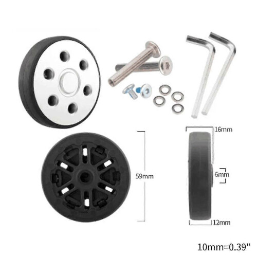(Fj5912) Suitcase Wheels Luggage Replacement Wheels Suitcase Spinner Wheels Accessories 1