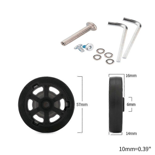 (Fj5714) Suitcase Wheels Luggage Replacement Wheels Suitcase Spinner Wheels Accessories 1