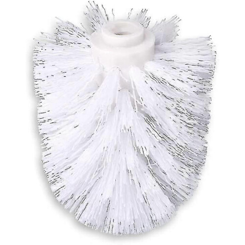 (White, 6pcs) 6pcs Toilet Replacement Brush Head White Replacement Brushes Diameter 8cm 2