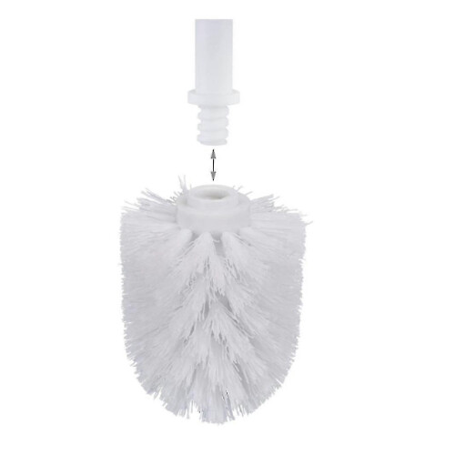 (White, 5pcs) 6pcs Toilet Replacement Brush Head White Replacement Brushes Diameter 8cm 1