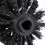 (black, 5pcs) 6pcs Toilet Replacement Brush Head White Replacement Brushes Diameter 8cm 3