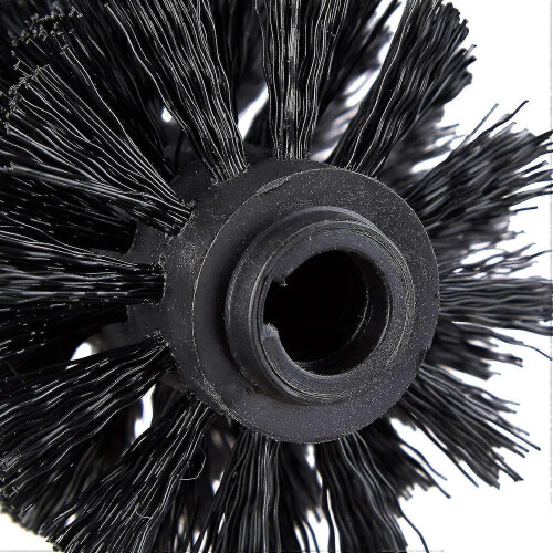 (black, 5pcs) 6pcs Toilet Replacement Brush Head White Replacement Brushes Diameter 8cm 2