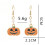 Halloween-Ohrringe mit Kürbis Yellow 2