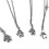 Collier puzzle de l'amitié Best Friend, pack de 4 Silver 4
