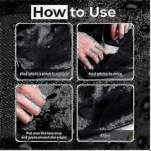 (Red) Aike Self-adhesive Pre-cut Down Jacket Repair Patches Soft Waterproof 2