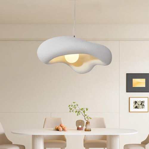 Irregular Wabi-Sabi Cloud Pendant Light E27, Creative Ceiling Chandelier for Dining Room or Kitchen 1