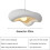 Irregular Wabi-Sabi Cloud Pendant Light E27, Creative Ceiling Chandelier for Dining Room or Kitchen 7