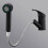 Black Mixer Tap with Pull-Out Spray - SUPER - 1/2 Inch - Brass Kitchen Sink Hose 2