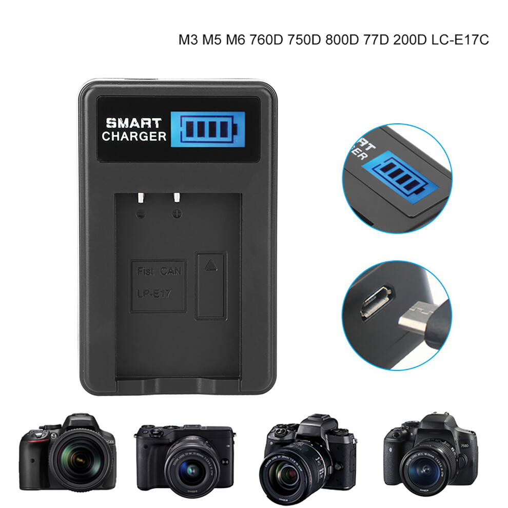 Compact Lp-E17 Charger Usb Lcd 7806371562849