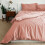 Imperial Rooms (Peach, Single) Plain Duvet Cover Single Double King Bed Set Quilt 2