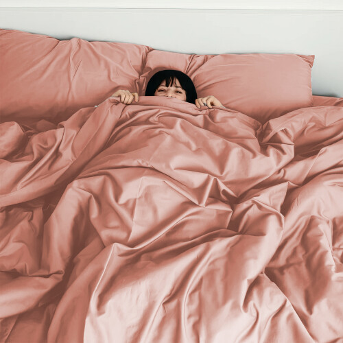 Imperial Rooms (Peach, Single) Plain Duvet Cover Single Double King Bed Set Quilt 2