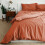 Imperial Rooms (Rust, Double) Plain Duvet Cover Single Double King Bed Set Quilt 4