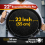 Camp&Fire 55cm Enamelled Paella Pan. Non-Stick, Rust-Resistant with Silicone Handle Holders. 3