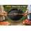 Camp&Fire 55cm Enamelled Paella Pan. Non-Stick, Rust-Resistant with Silicone Handle Holders. 6