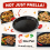 Camp&Fire 55cm Enamelled Paella Pan. Non-Stick, Rust-Resistant with Silicone Handle Holders. 8