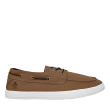 (, ) Penguin Sailor Canvas Men's Tan Lace-Up Shoes