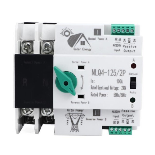 Transfer switch - GOTOTOP - NLQ4-125/2P - 100A - 230V AC - Automatic fast switching 1