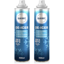 QUEBEC De-Icer Spray 600ml Pack of 2 Car Use