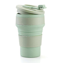 suitable for Collapsible Coffee Cup for Travel Silicone Foldable Mug with Lid