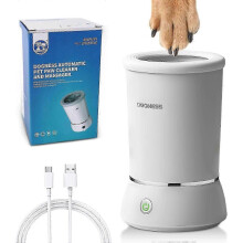 Automatic Dog Paw Washer Electric Paw Cleaner 360 Rotating Soft Silicone Wash Cup Fit All Dog Cat