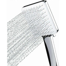 Pommeau de Douche, Grande Pommeau Douche Carre avec Commande  Une Main, Pommeau de Douche Haute Pression avec 6 Modes de Douche, Chroms