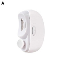 (white) Electric Nail Clippers Safe Automatic Nail TrimmerCutter USB Rechargea