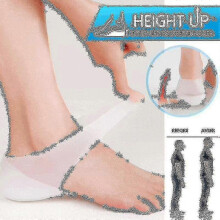 (height 2.5cm Male) 1 Pair Concealed Footbed Enhancers Invisible Height Increase Silicone Insoles Pads Tw