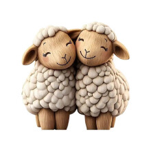 (E/One size) New Hot 2D Flat Wooden Ornament Home Decoration Wooden Craft