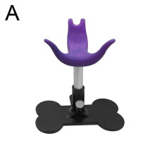 (purple/onesize) Dog Standing Assistance Rack Adjustable Pet Beauty Stool Fixed Dog