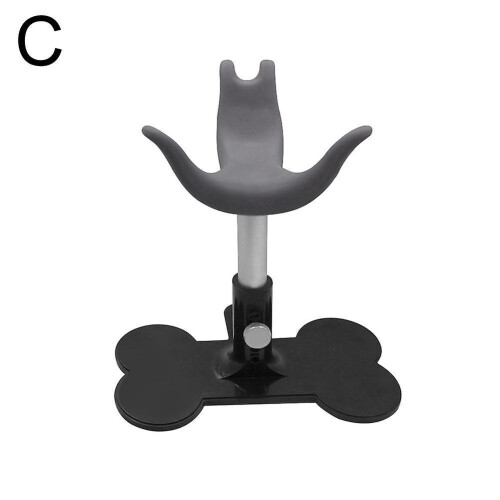 (gray/onesize) Dog Standing Assistance Rack Adjustable Pet Beauty Stool Fixed Dog