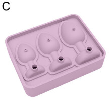 (purple/1pcs) Silicone Mold Evil and Fun Ice Mold For Whiskey Chocolate Mold Baking