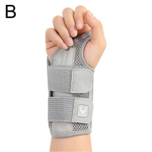 (Gray Right) Wrist Brace Carpal Tunnel, Adjustbale Wrist Support & Metal Splint Stabilizer