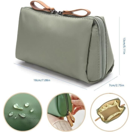 Makeup Bag - Women's - Nylon - Waterproof - Portable - Large Capacity 1