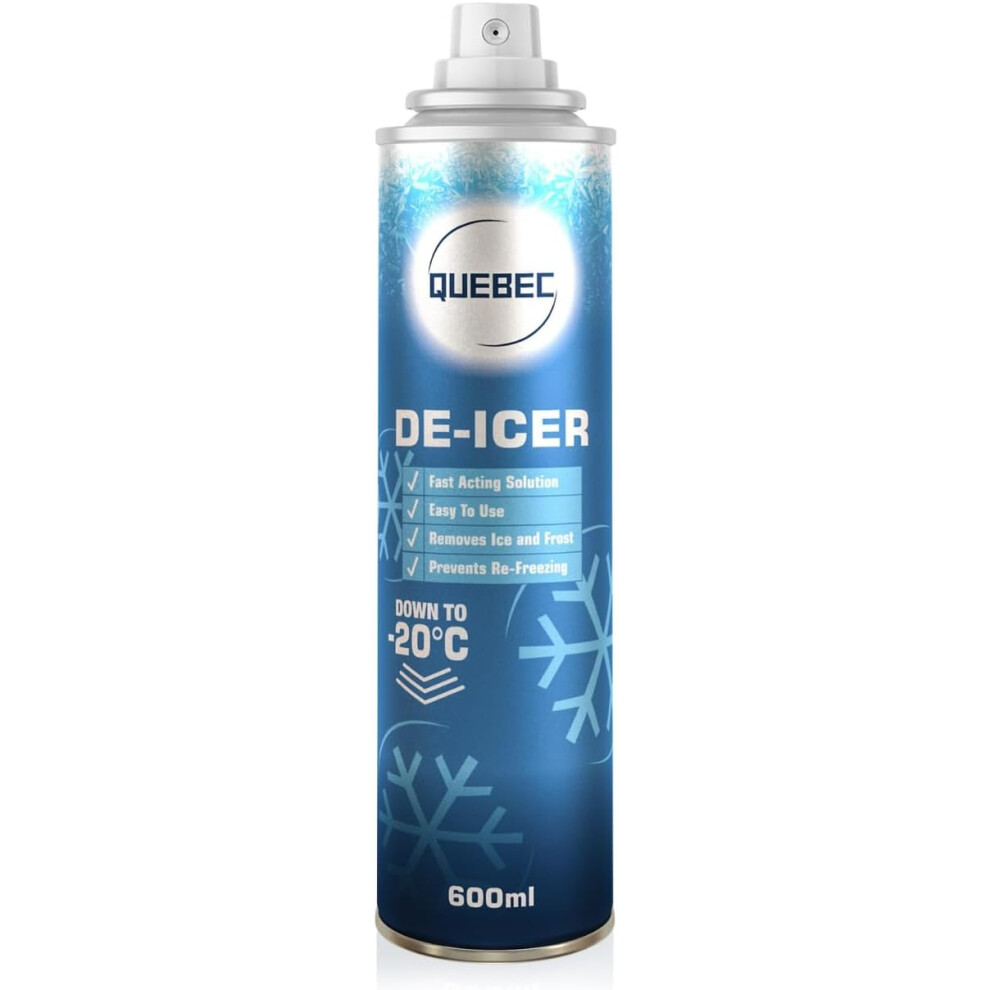 Quebec De-Icer Spray 600Ml Pack Of 1 Car Use 5065003957299