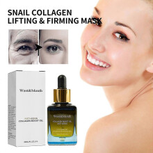 Snail Collagen Firming Mask with Hyaluronic Acid & Vitamin C  Deep Hydrating, Pore-Minimizing, Wrinkle-Reducing & Skin Brightening Facial Mask for You