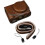 (Brown/for PowerShot V1) Leather case For PowerShot black white browngreen 1