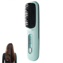 (Blue) Portable Wireless Negative Ion Hair Straightener